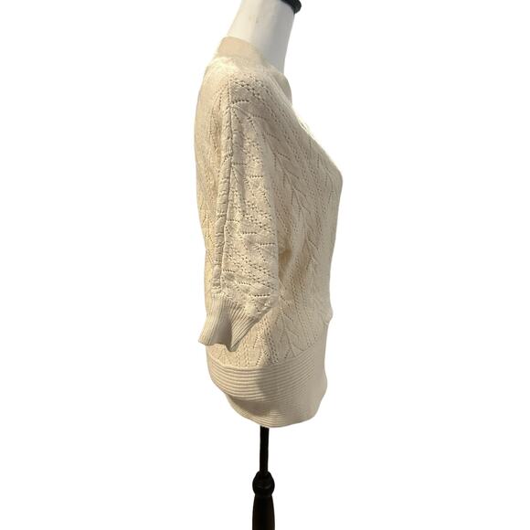 Guess Jeans Women's Sweater Cream Large - Picture 3 of 4